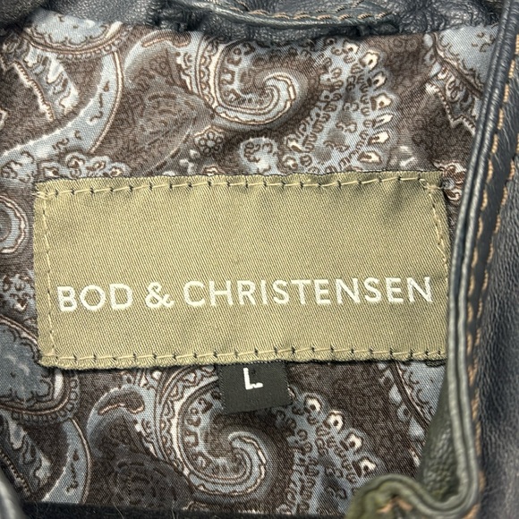 Bod & Christensen Leather Jacket Size L - Picture 4 of 16